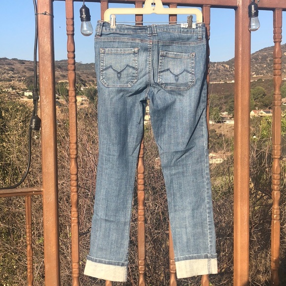Empyre Blue Denim Cuffed Jeans - Picture 2 of 2